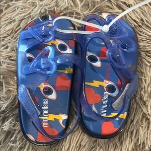 NWOB, Mini Melissa, Girls, Blue Sandals